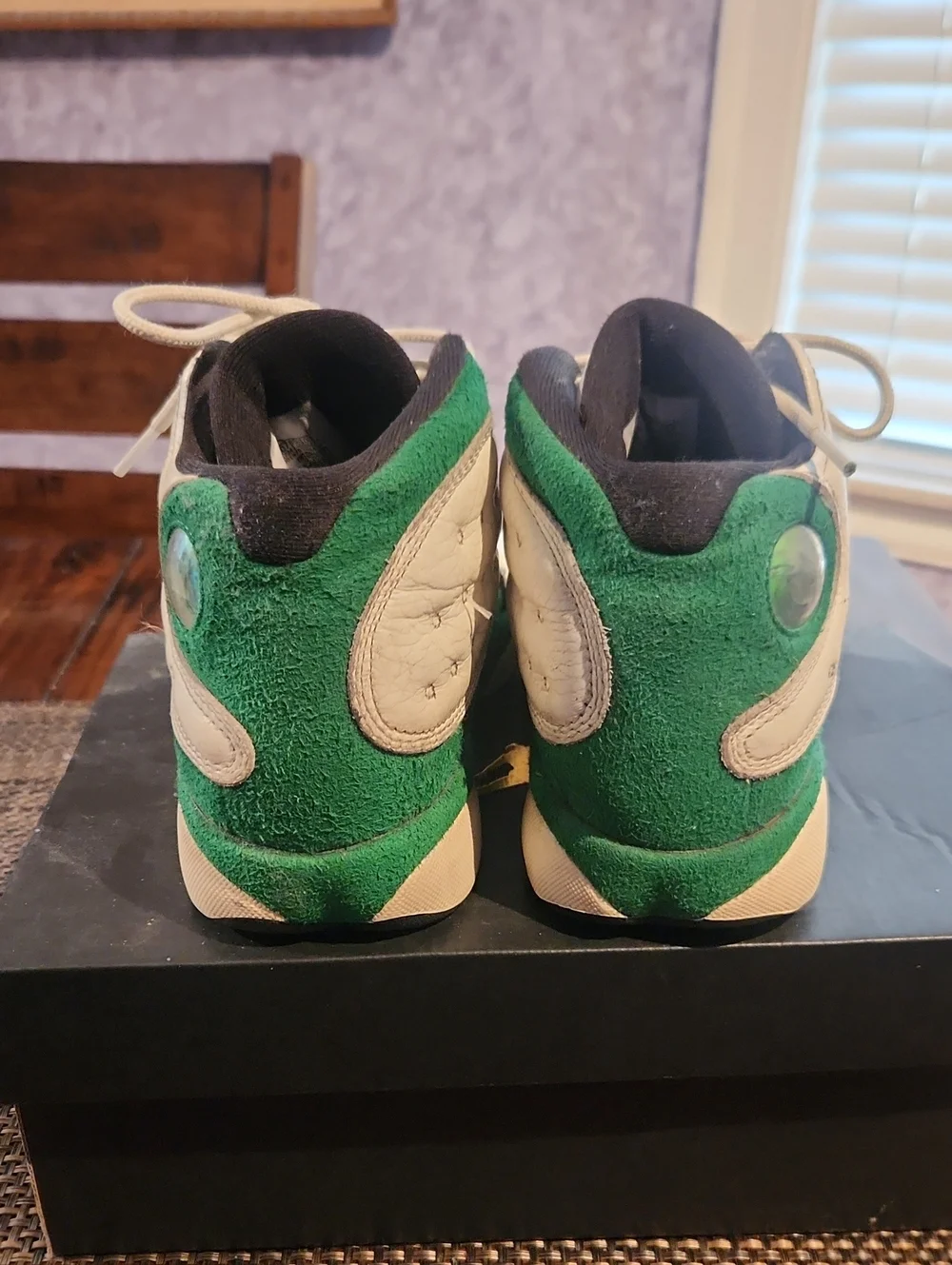 Air Jordan 13 GS Retro Sail Pine Green, Size 6Y